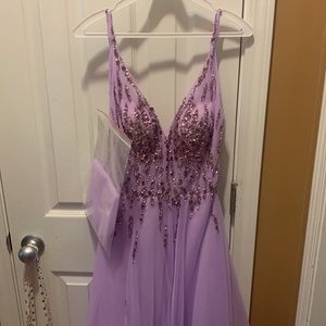 NWT lilac beaded gown!